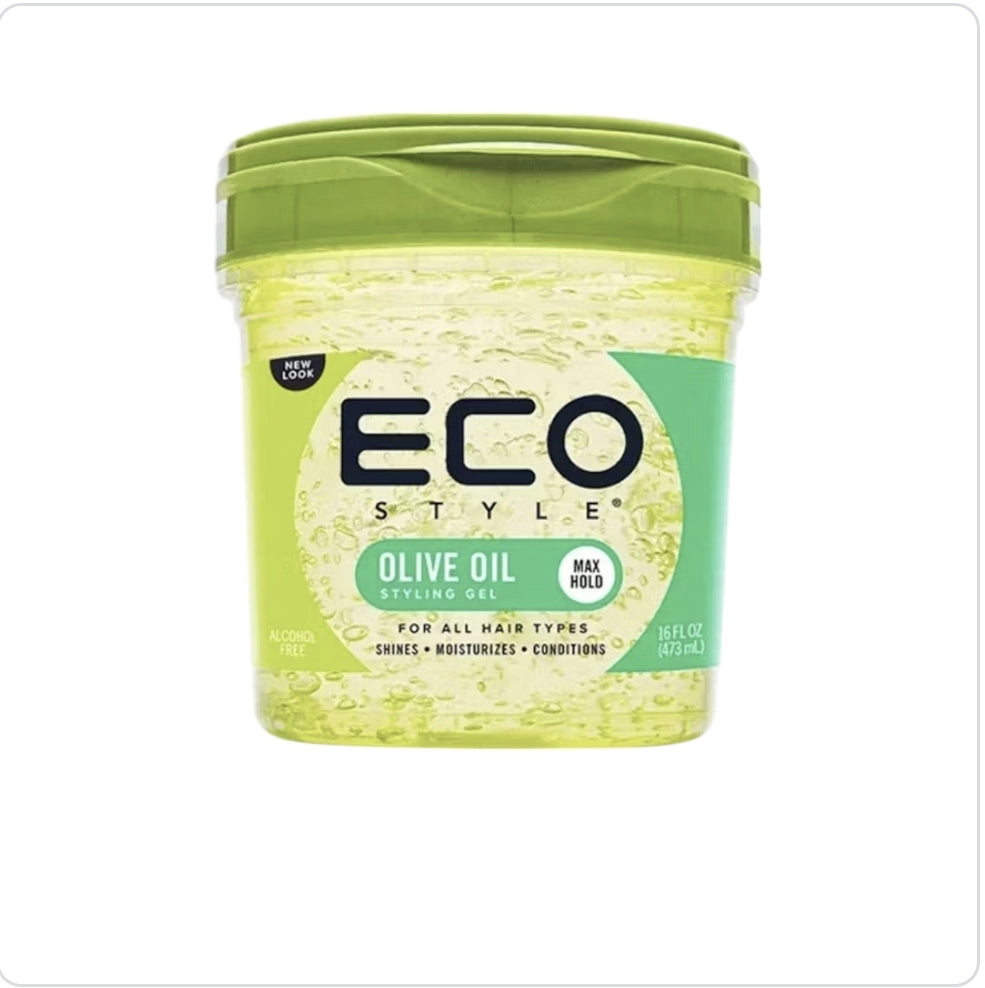 Eco Style Olive Oil Hair Styling Gel, 16 oz, Moisturizing