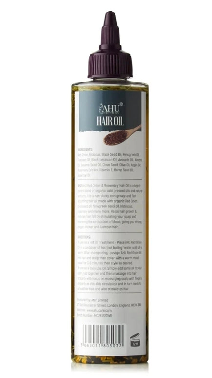 AHU Red Onion & Rosemary Hair Oil (300ml)