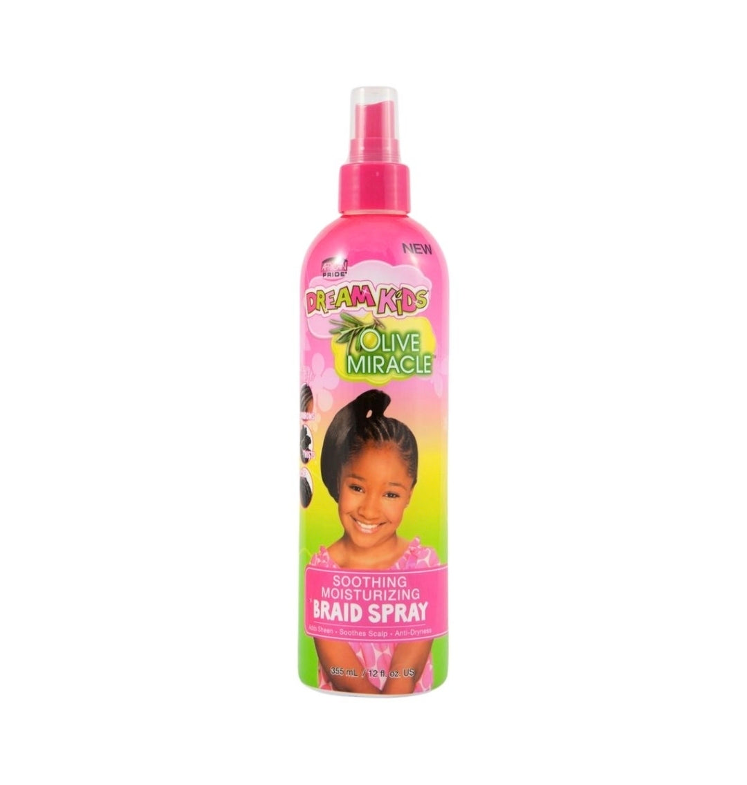 African Pride Dream Kids Olive Braid Spray 12oz