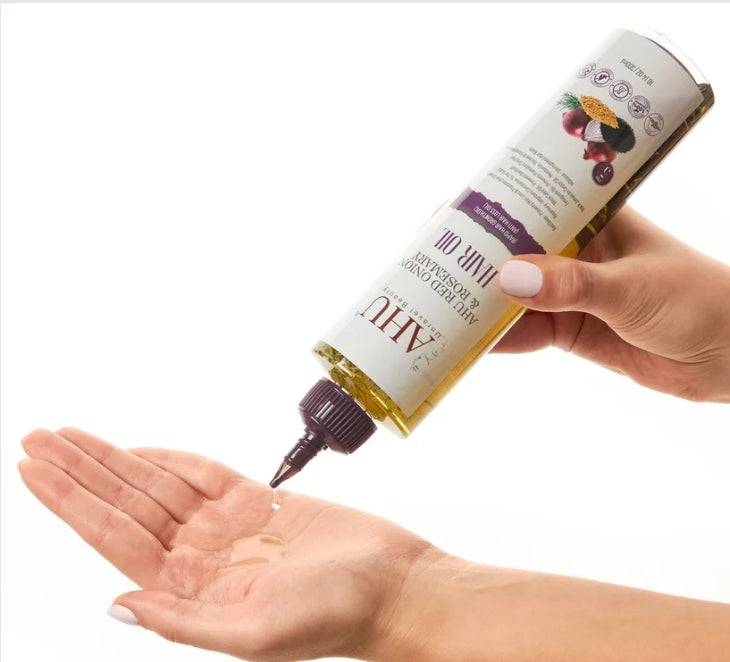AHU Red Onion & Rosemary Hair Oil (300ml)