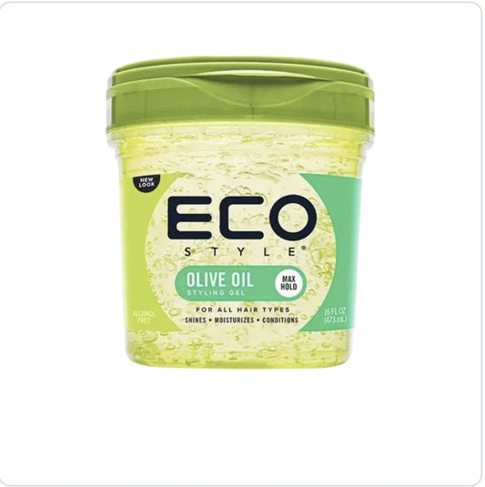 Eco Style Olive Oil Hair Styling Gel, 16 oz, Moisturizing