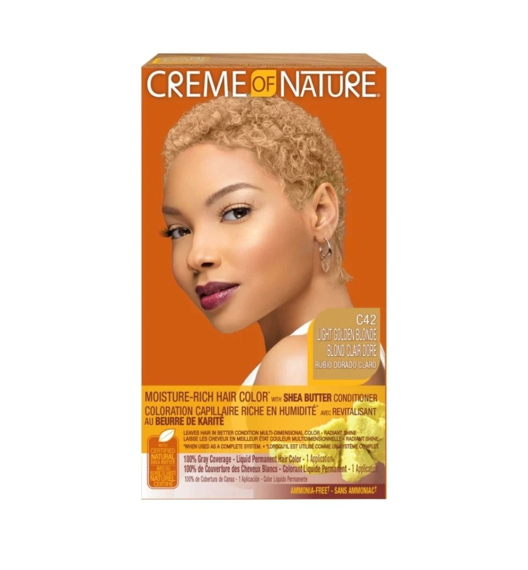 Creme of Nature Liquid Hair Color #C42 Light Golden Blonde